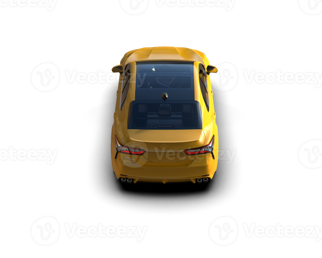Modern car isolated on background. 3d rendering - illustration png