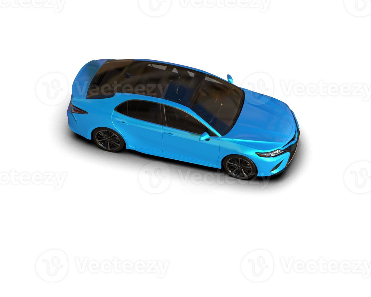 Modern car isolated on background. 3d rendering - illustration png
