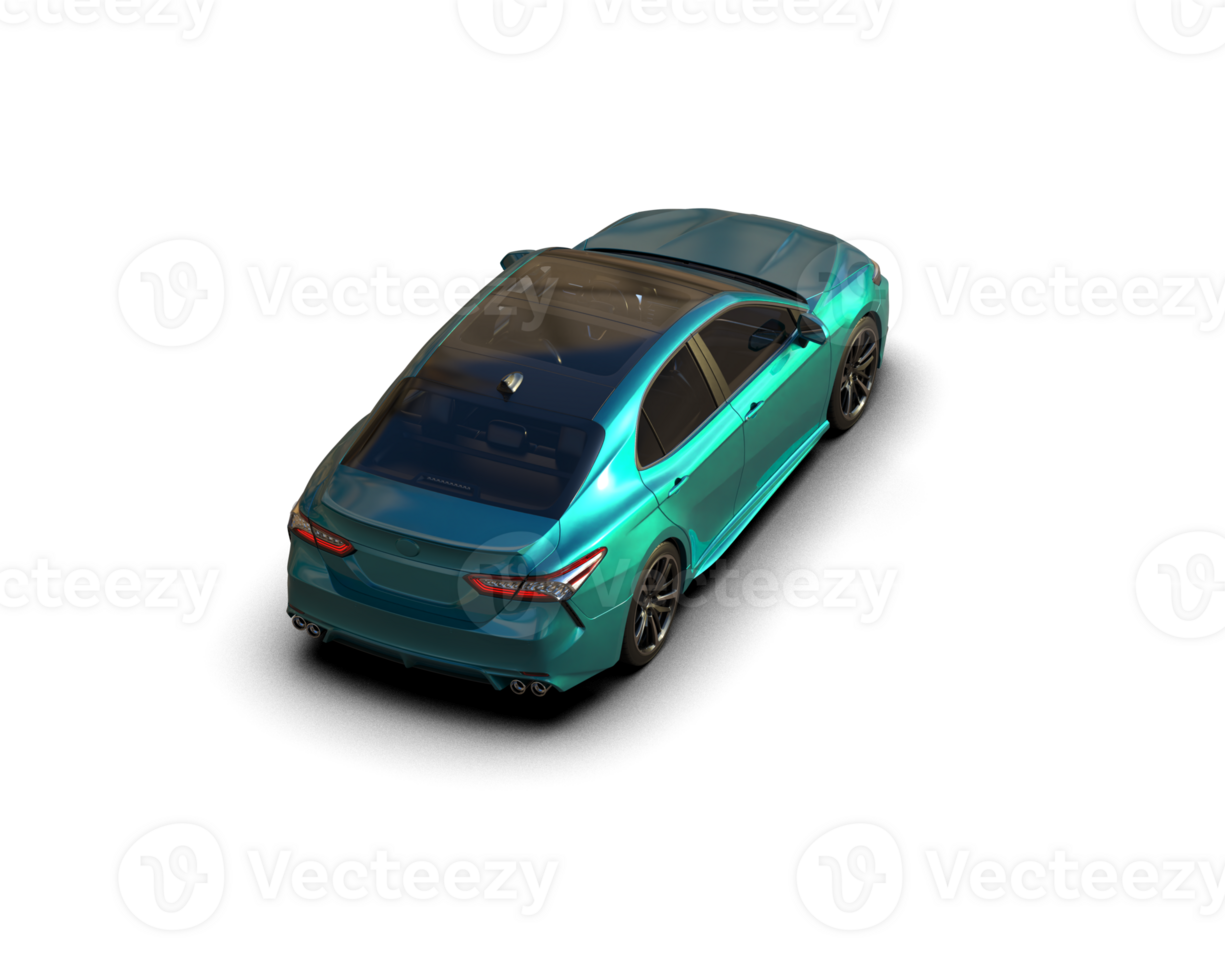 Modern car isolated on background. 3d rendering - illustration png