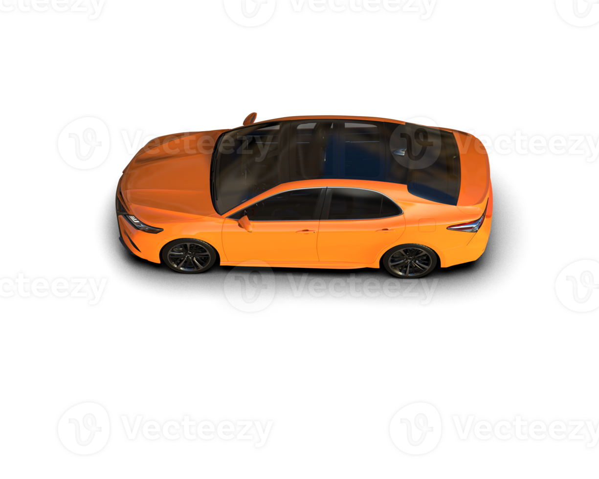 Modern car isolated on background. 3d rendering - illustration png