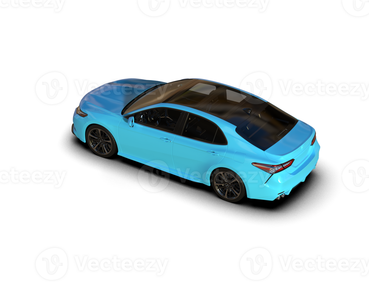 Modern car isolated on background. 3d rendering - illustration png