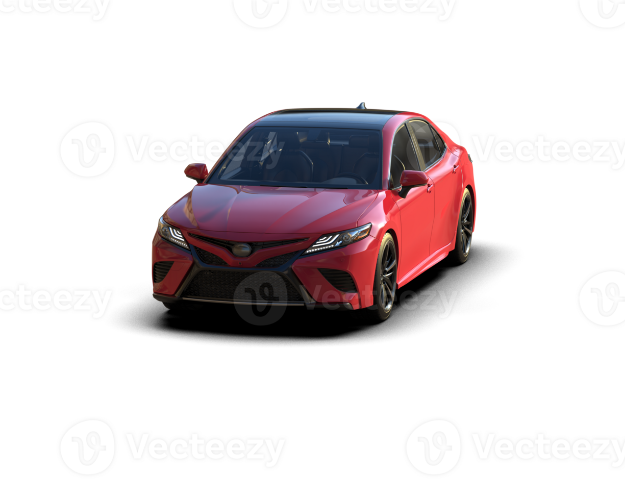 Modern car isolated on background. 3d rendering - illustration png
