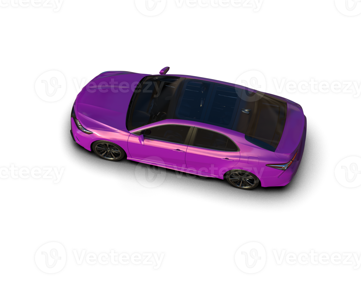 Modern car isolated on background. 3d rendering - illustration png