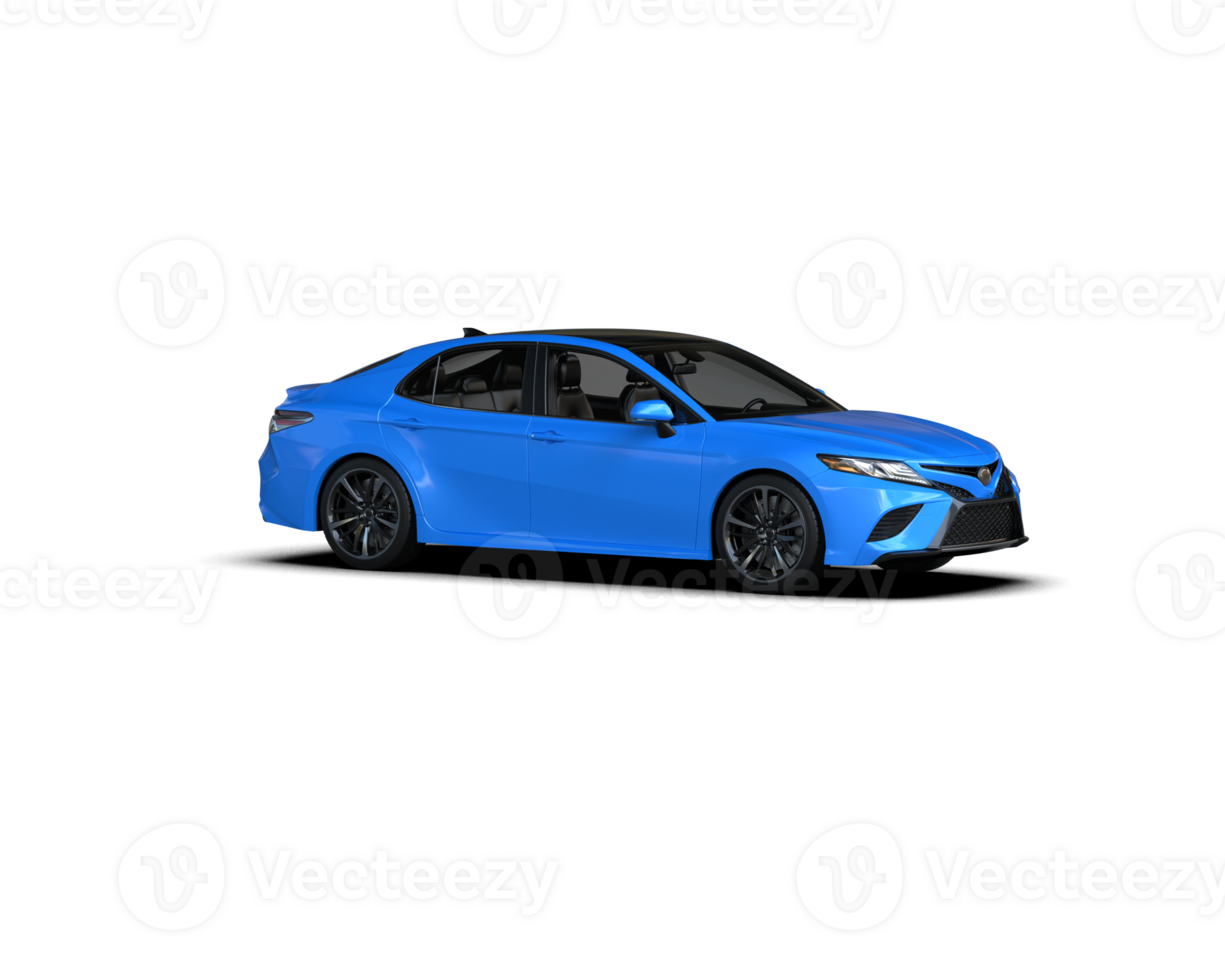 Modern car isolated on background. 3d rendering - illustration png