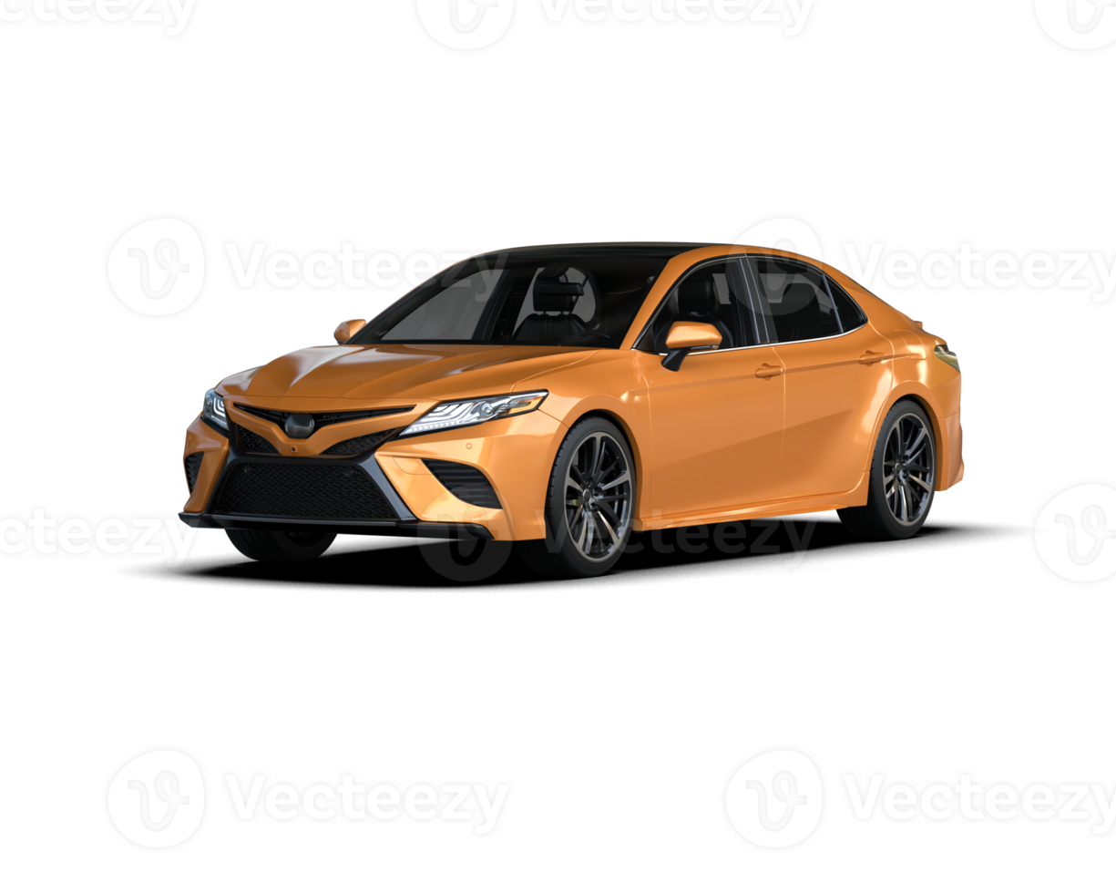 Modern car isolated on background. 3d rendering - illustration png