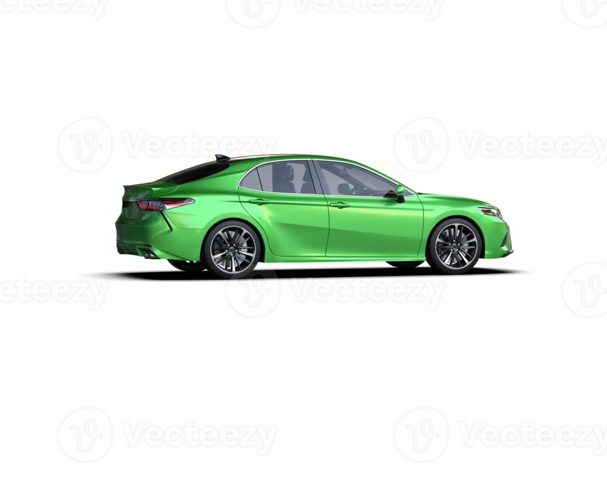 Modern car isolated on background. 3d rendering - illustration png