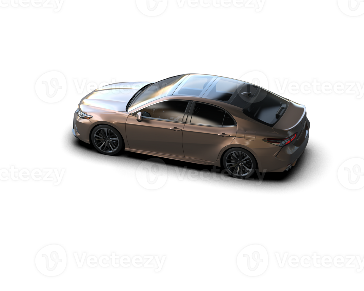 Modern car isolated on background. 3d rendering - illustration png
