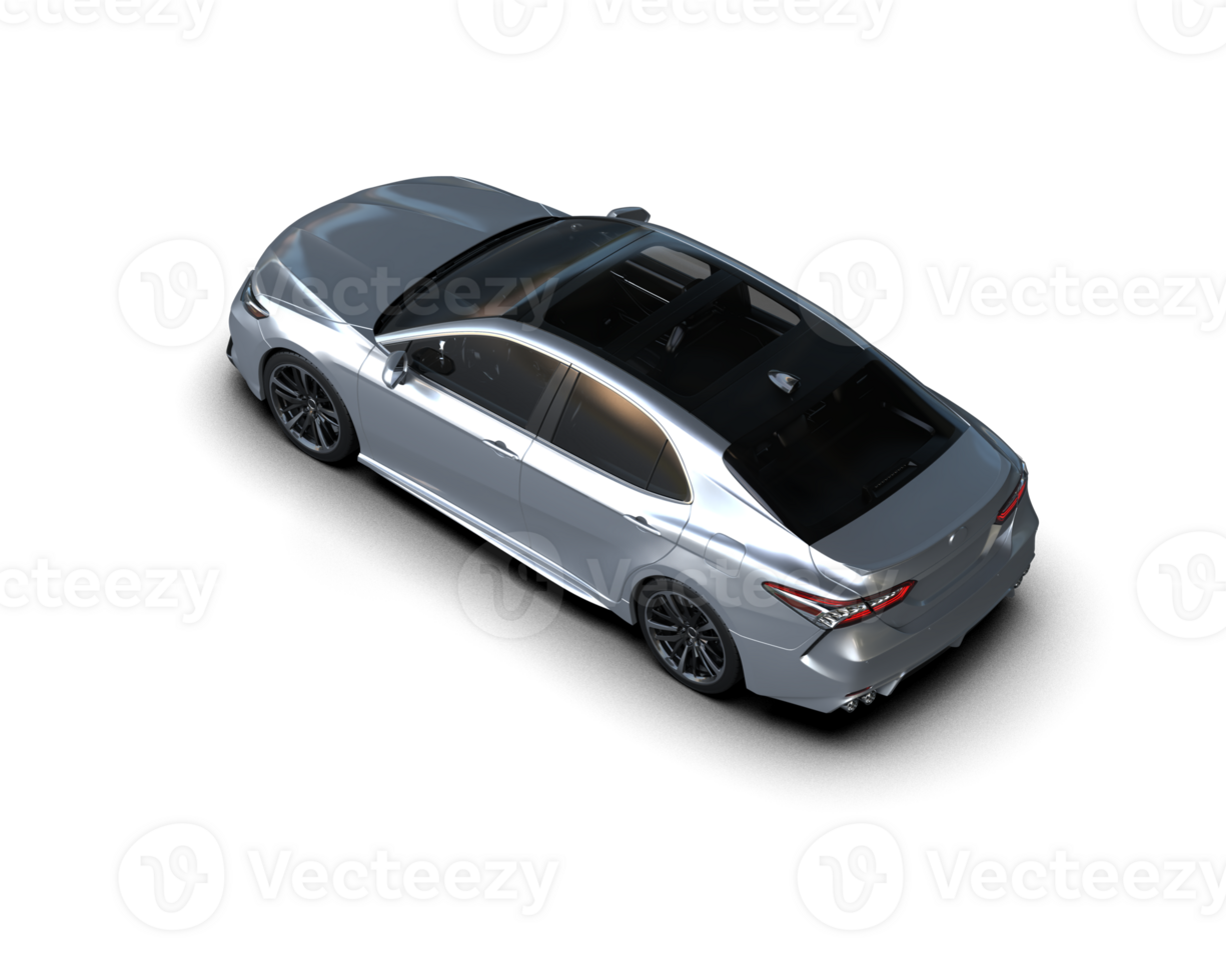 Modern car isolated on background. 3d rendering - illustration png