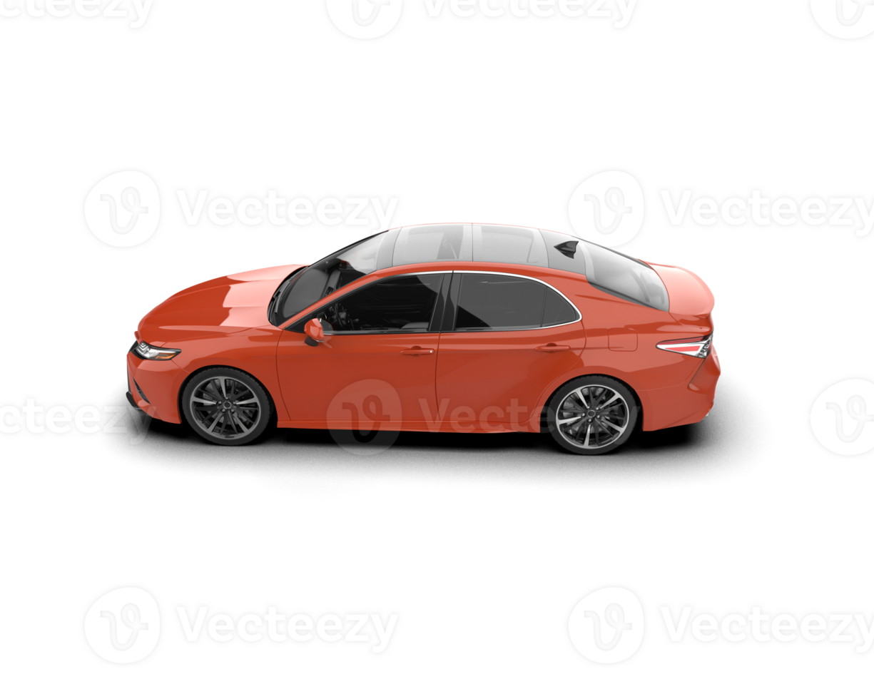 Modern car isolated on background. 3d rendering - illustration png