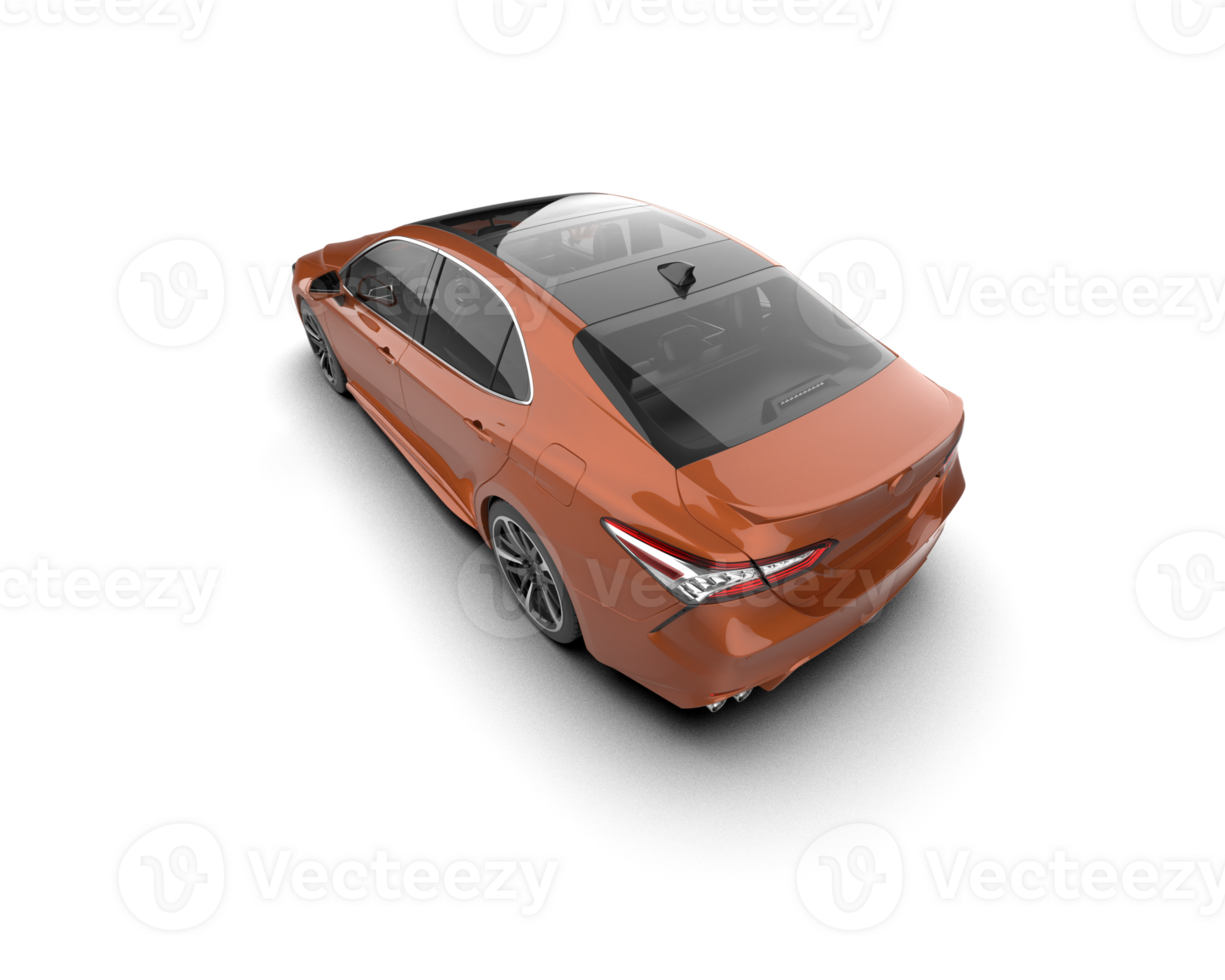 Modern car isolated on background. 3d rendering - illustration png