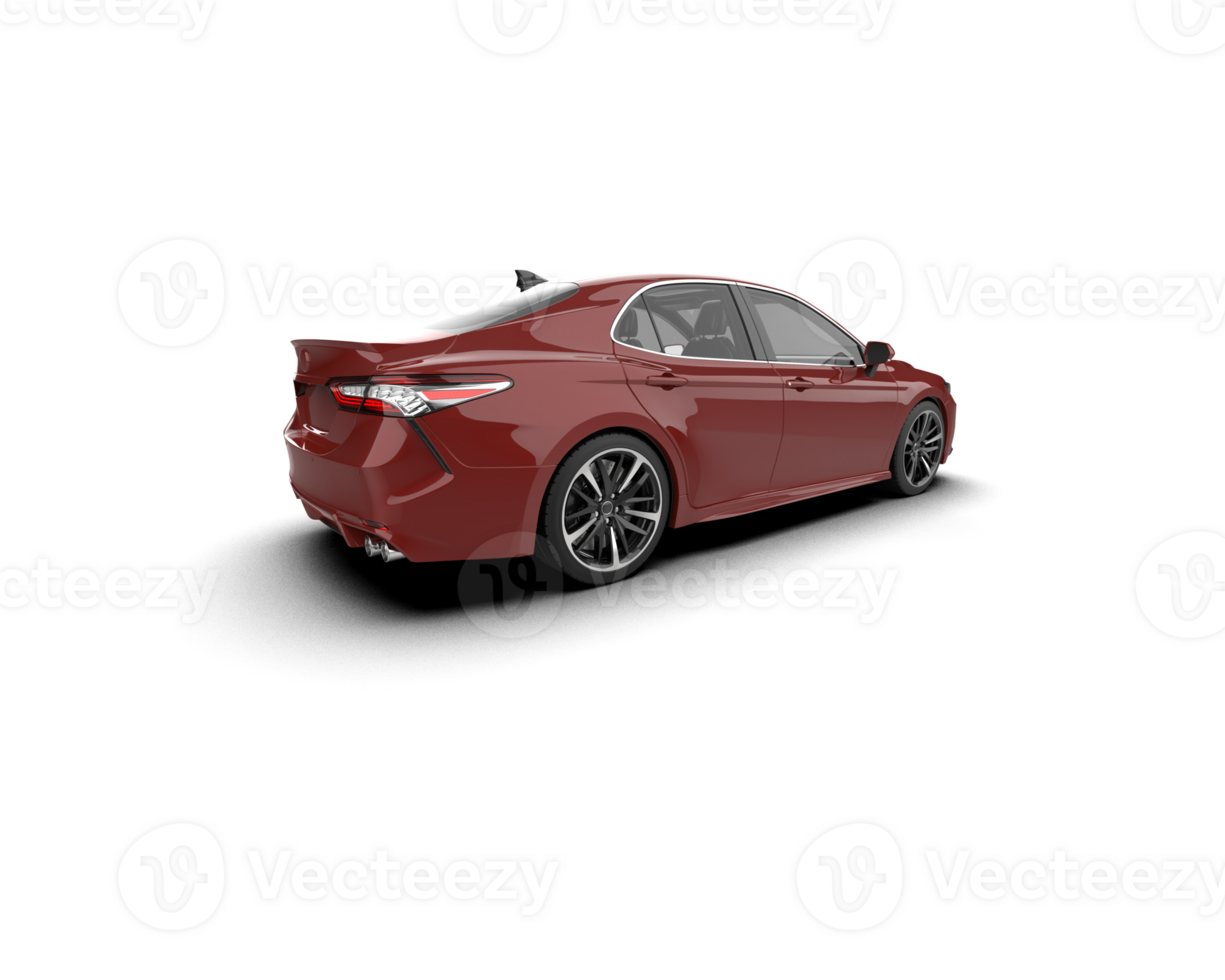 Modern car isolated on background. 3d rendering - illustration png