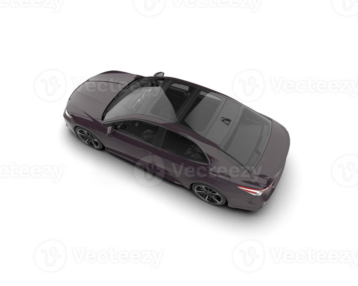 Modern car isolated on background. 3d rendering - illustration png