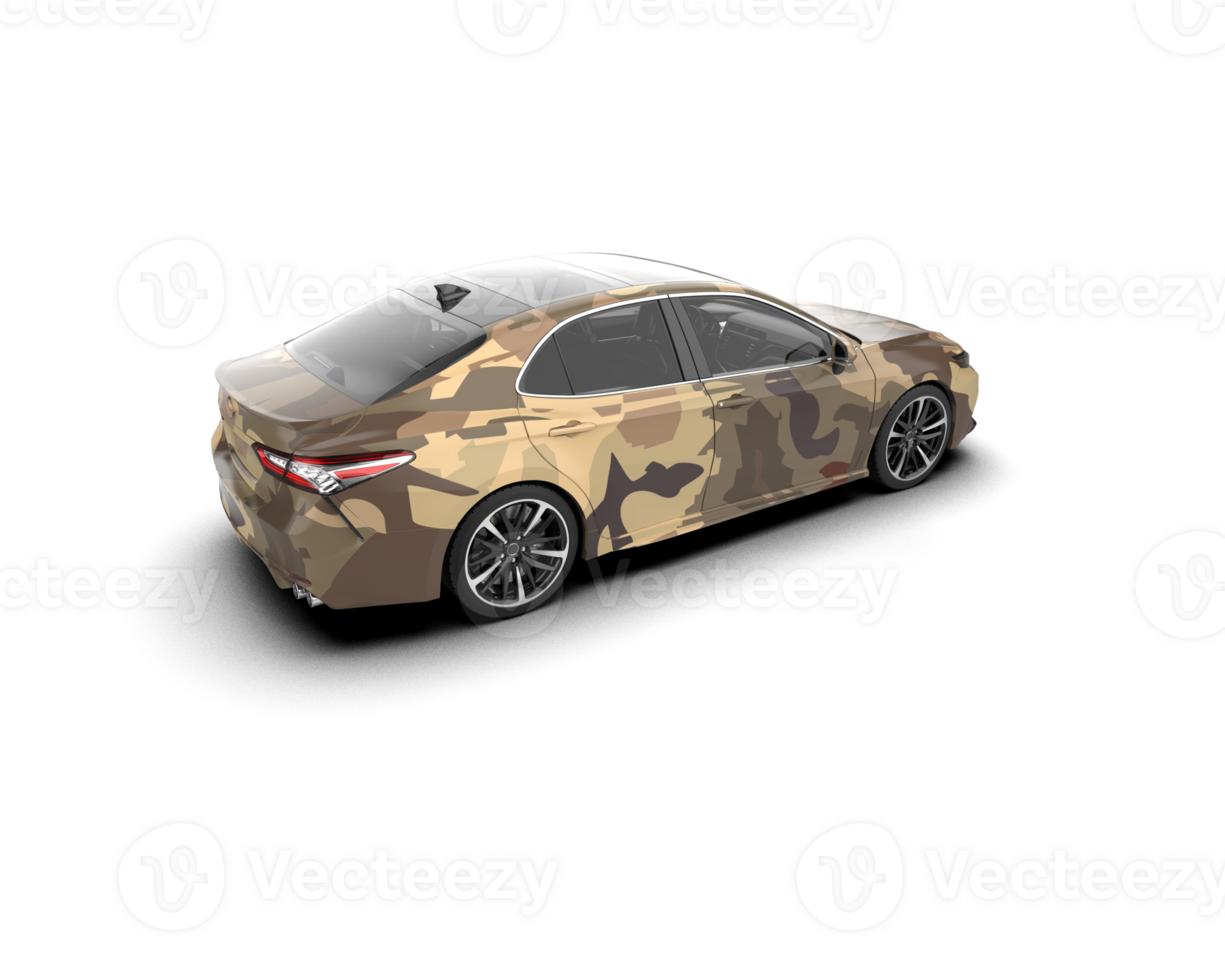 Modern car isolated on background. 3d rendering - illustration png