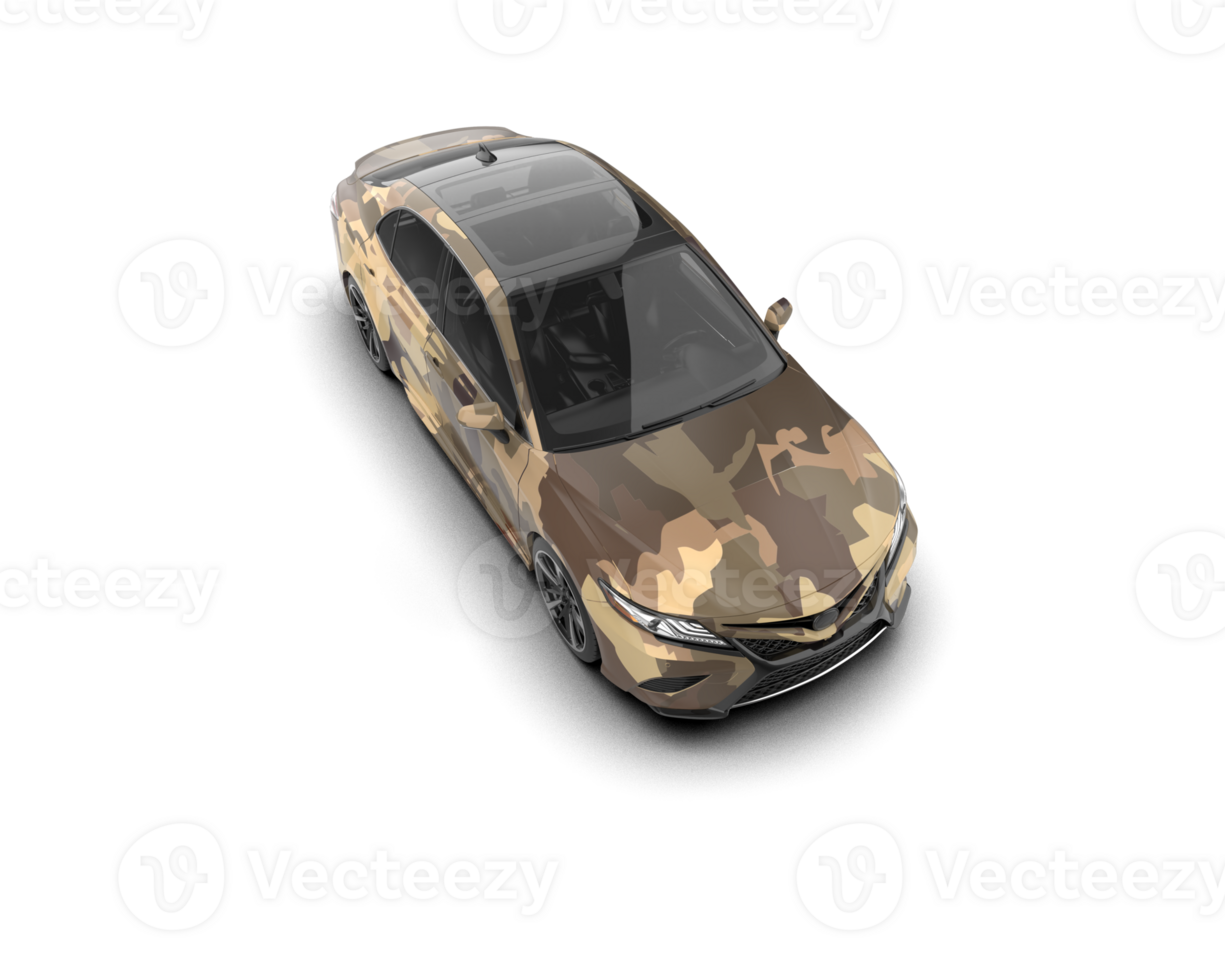 Modern car isolated on background. 3d rendering - illustration png