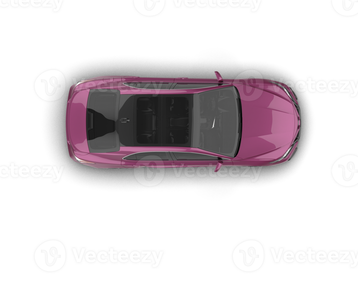 Modern car isolated on background. 3d rendering - illustration png
