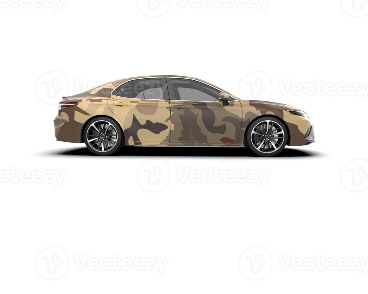Modern car isolated on background. 3d rendering - illustration png