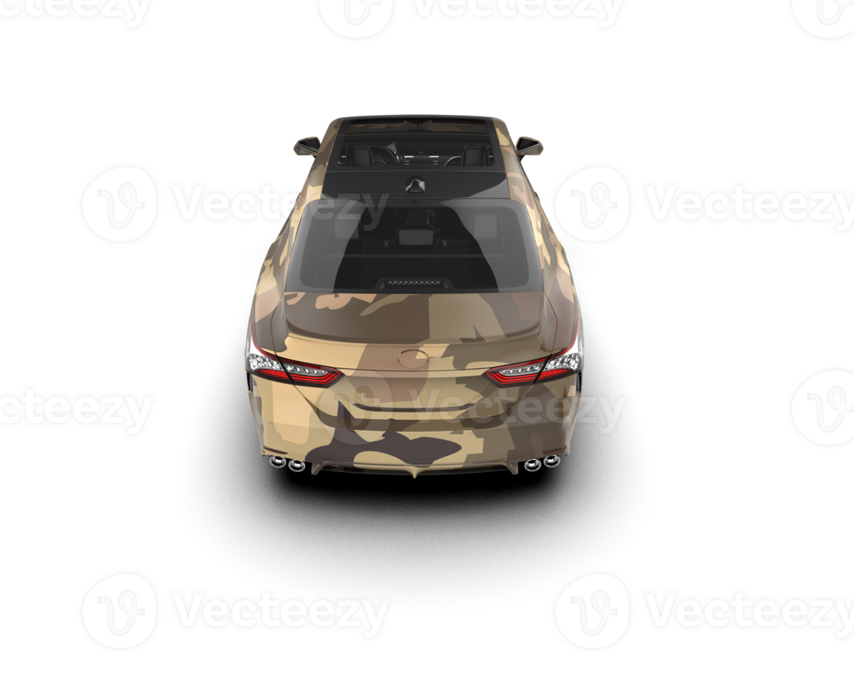 Modern car isolated on background. 3d rendering - illustration png