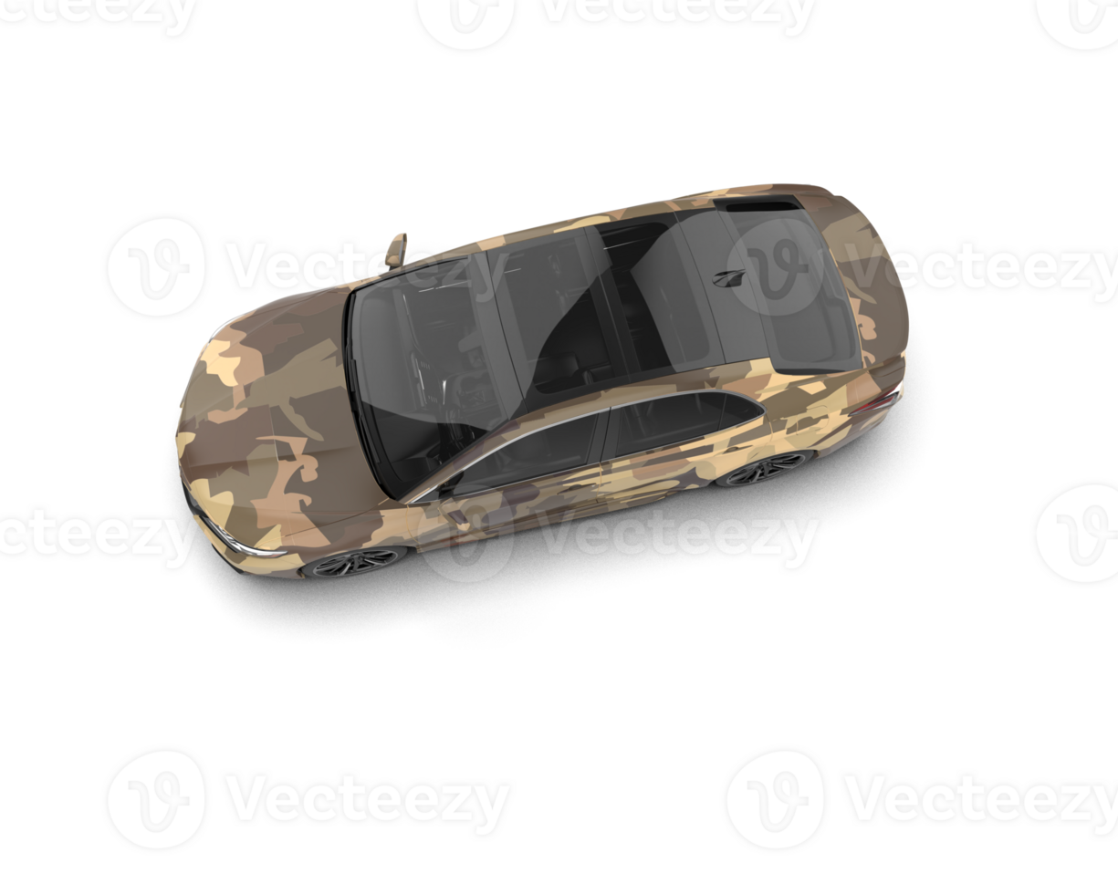 Modern car isolated on background. 3d rendering - illustration png