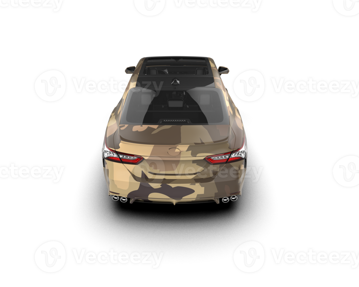 Modern car isolated on background. 3d rendering - illustration png