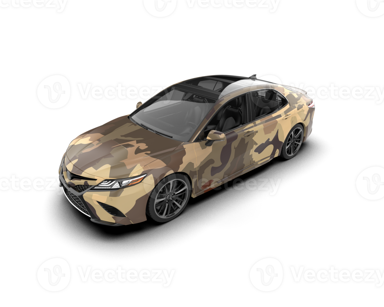Modern car isolated on background. 3d rendering - illustration png