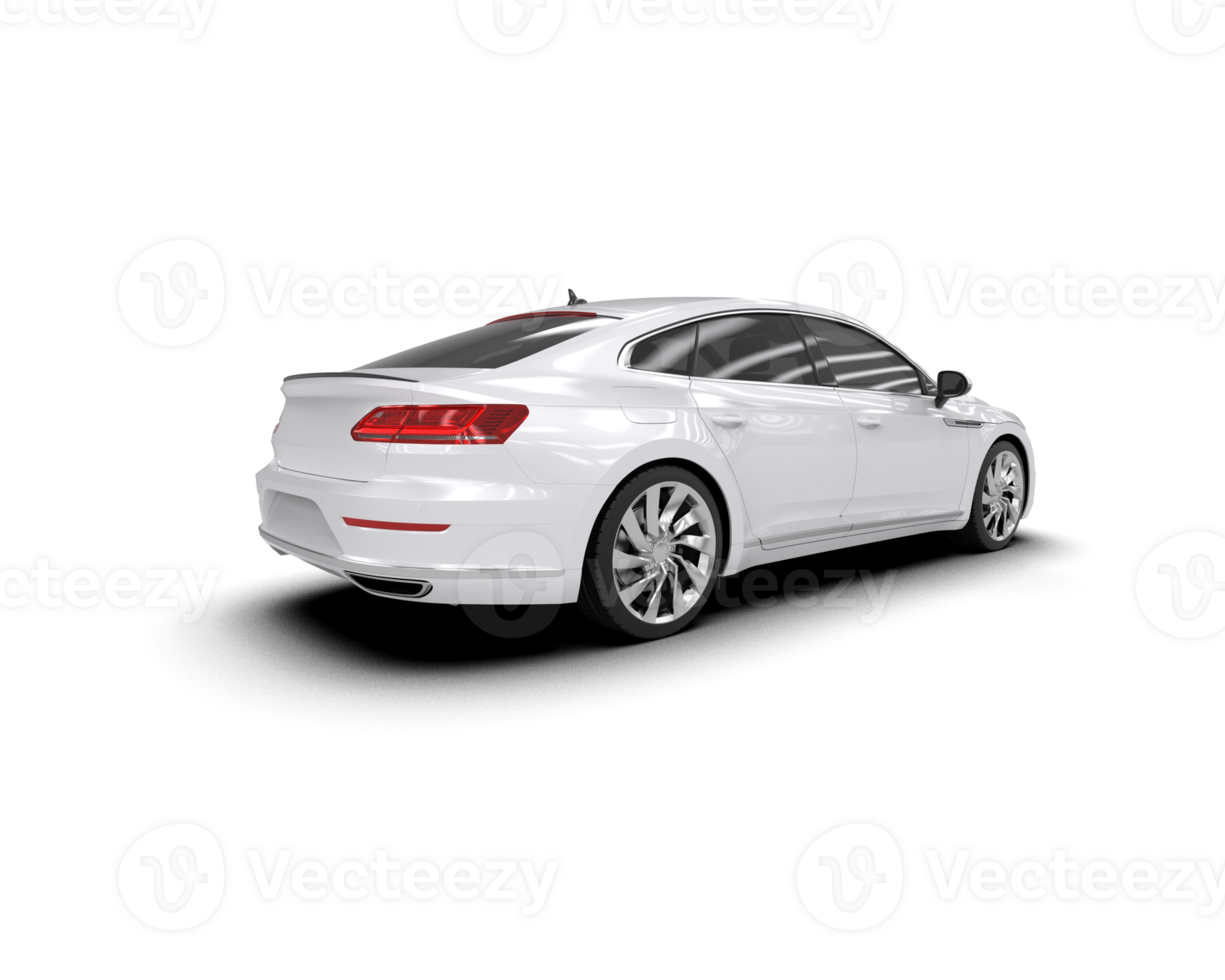 Modern car isolated on background. 3d rendering - illustration png
