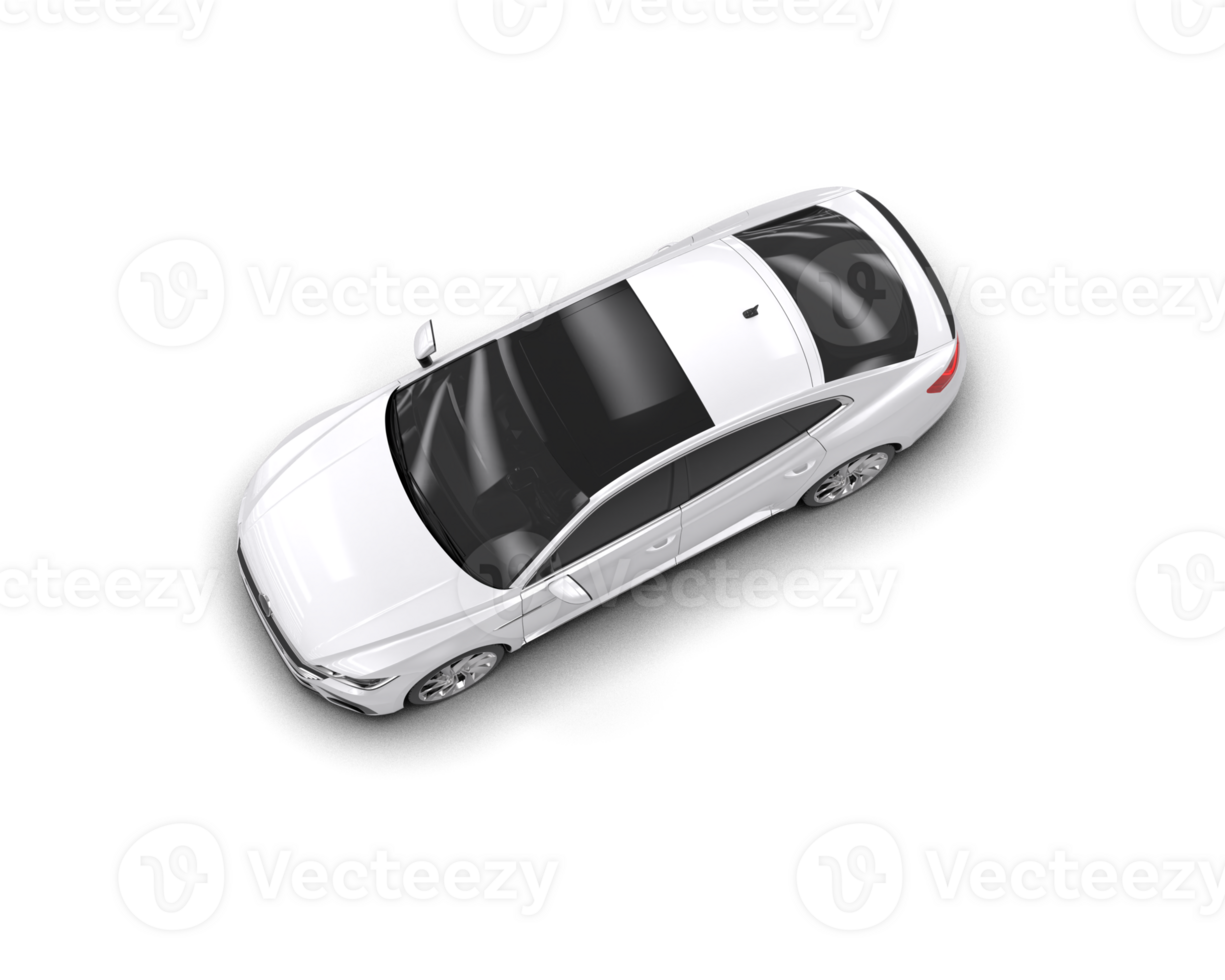 Modern car isolated on background. 3d rendering - illustration png