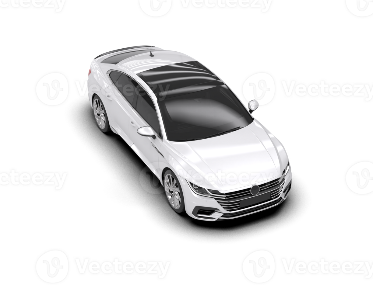 Modern car isolated on background. 3d rendering - illustration png
