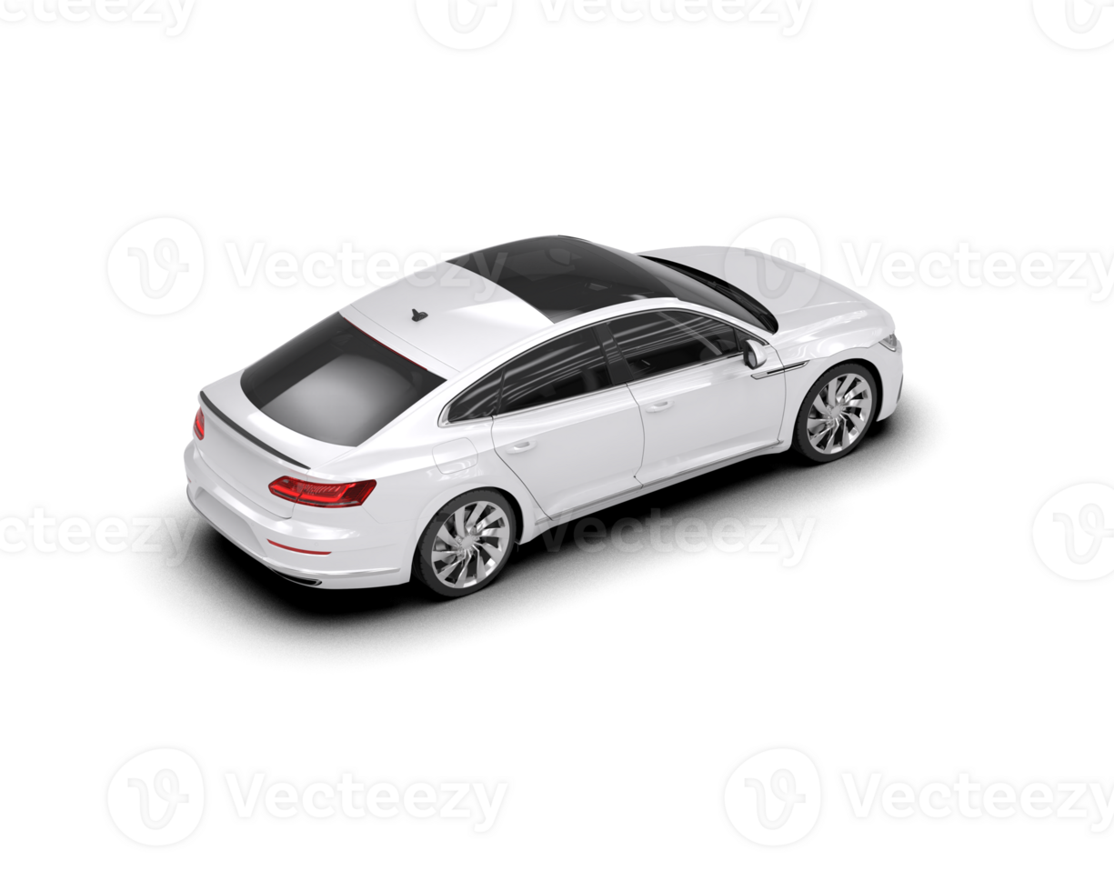 Modern car isolated on background. 3d rendering - illustration png