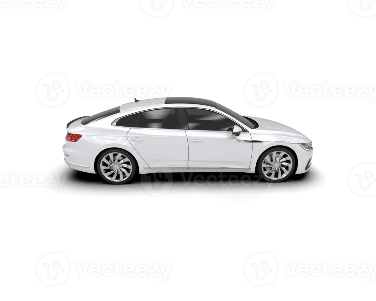 Modern car isolated on background. 3d rendering - illustration png