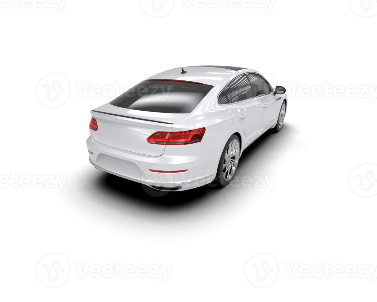 Modern car isolated on background. 3d rendering - illustration png