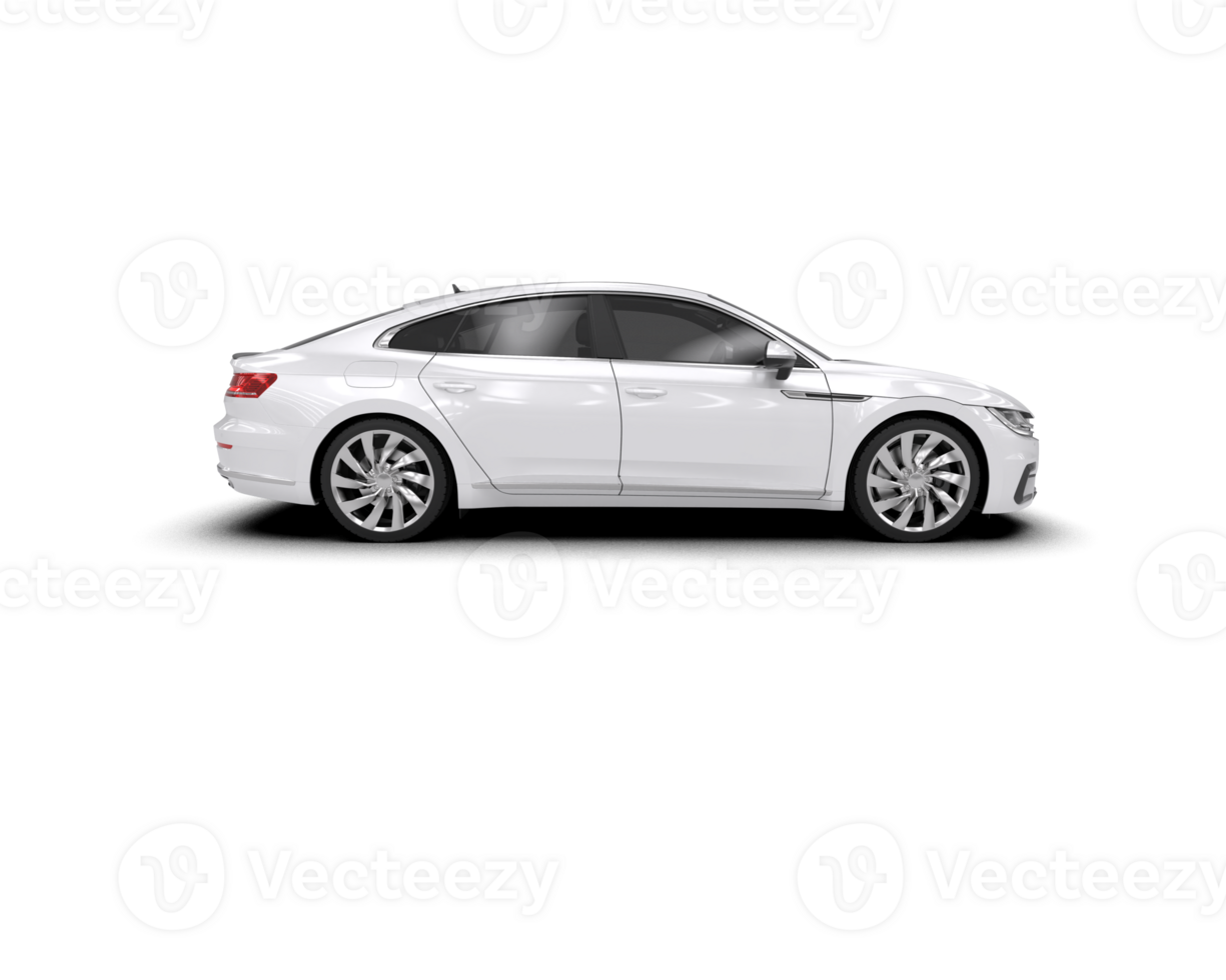 Modern car isolated on background. 3d rendering - illustration png