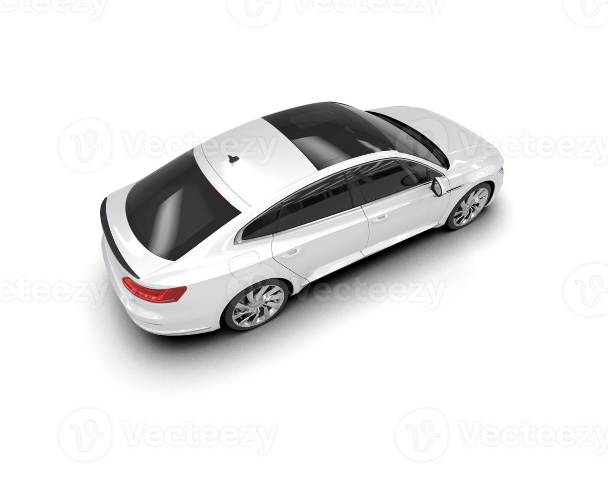 Modern car isolated on background. 3d rendering - illustration png