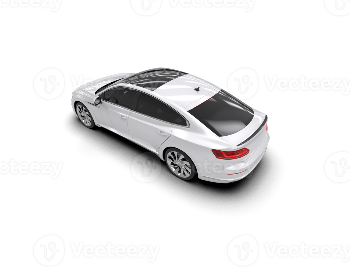Modern car isolated on background. 3d rendering - illustration png