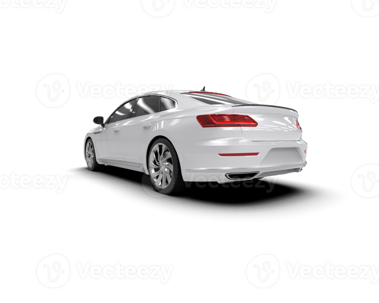 Modern car isolated on background. 3d rendering - illustration png
