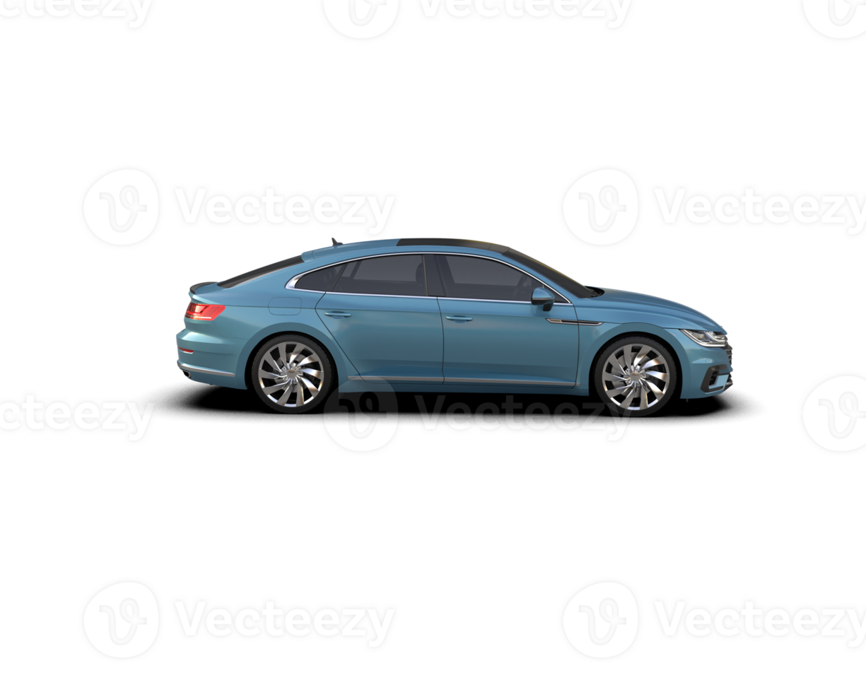 Modern car isolated on background. 3d rendering - illustration png