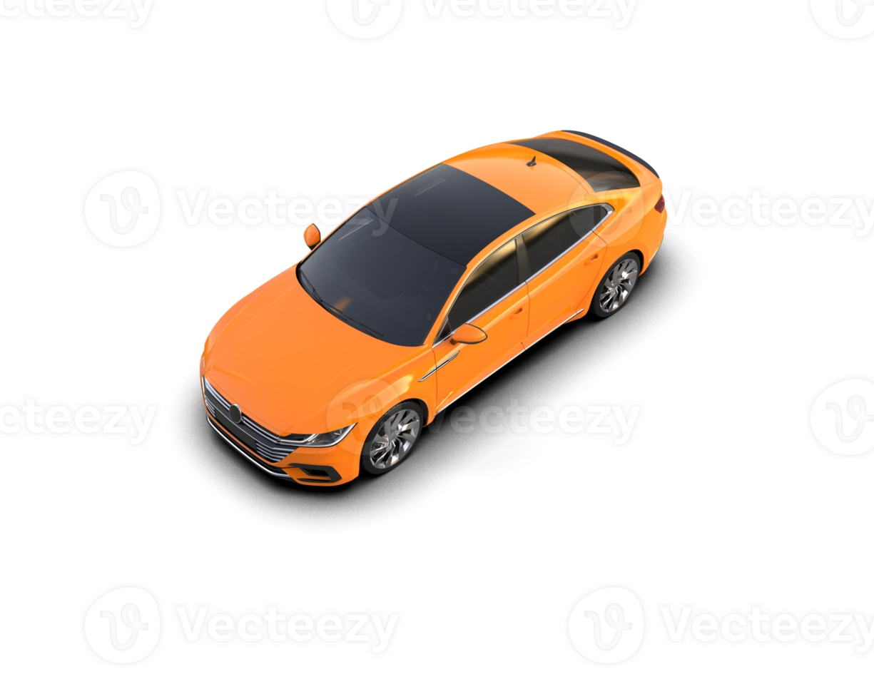 Modern car isolated on background. 3d rendering - illustration png