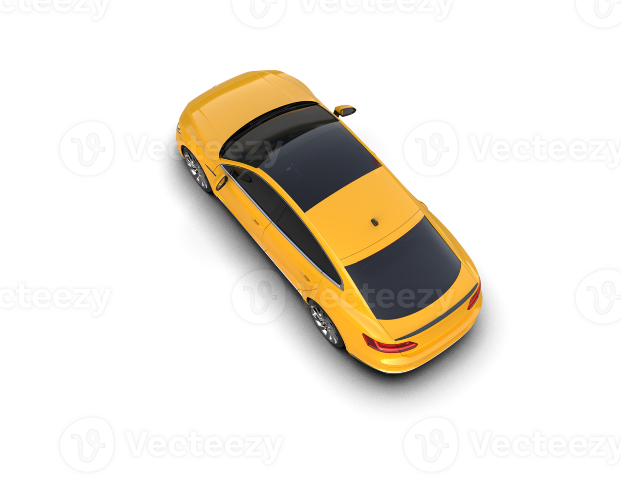 Modern car isolated on background. 3d rendering - illustration png