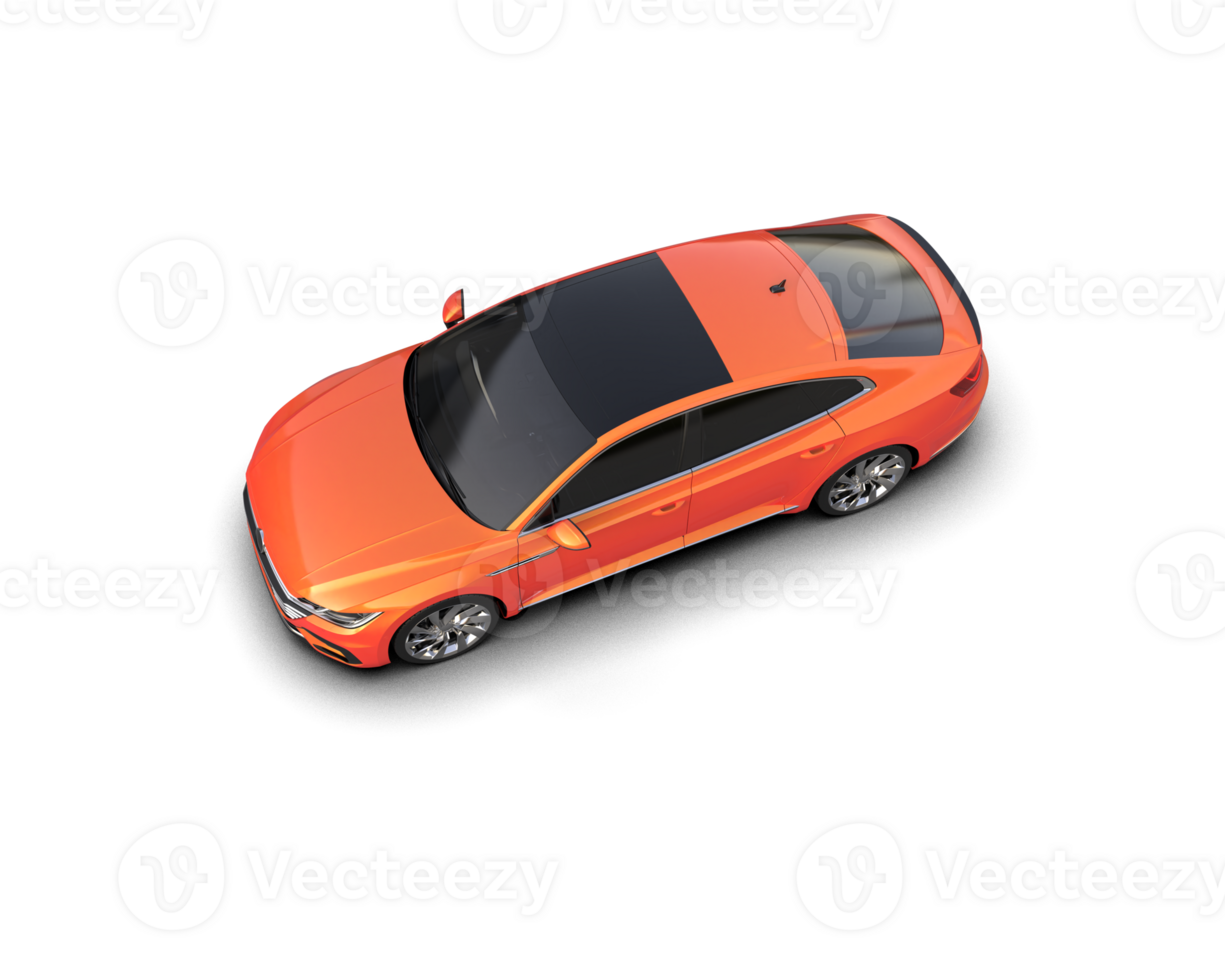 Modern car isolated on background. 3d rendering - illustration png