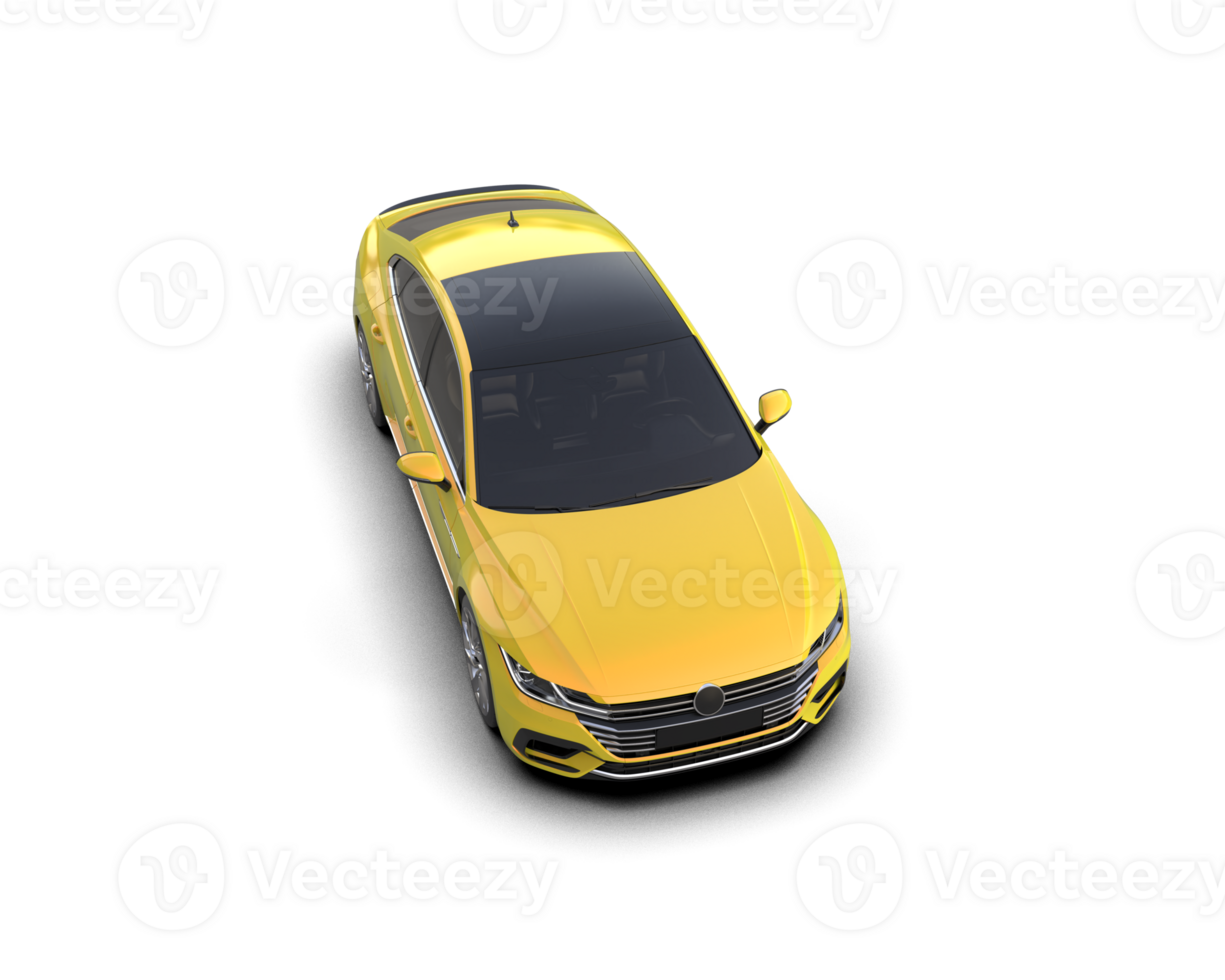 Modern car isolated on background. 3d rendering - illustration png