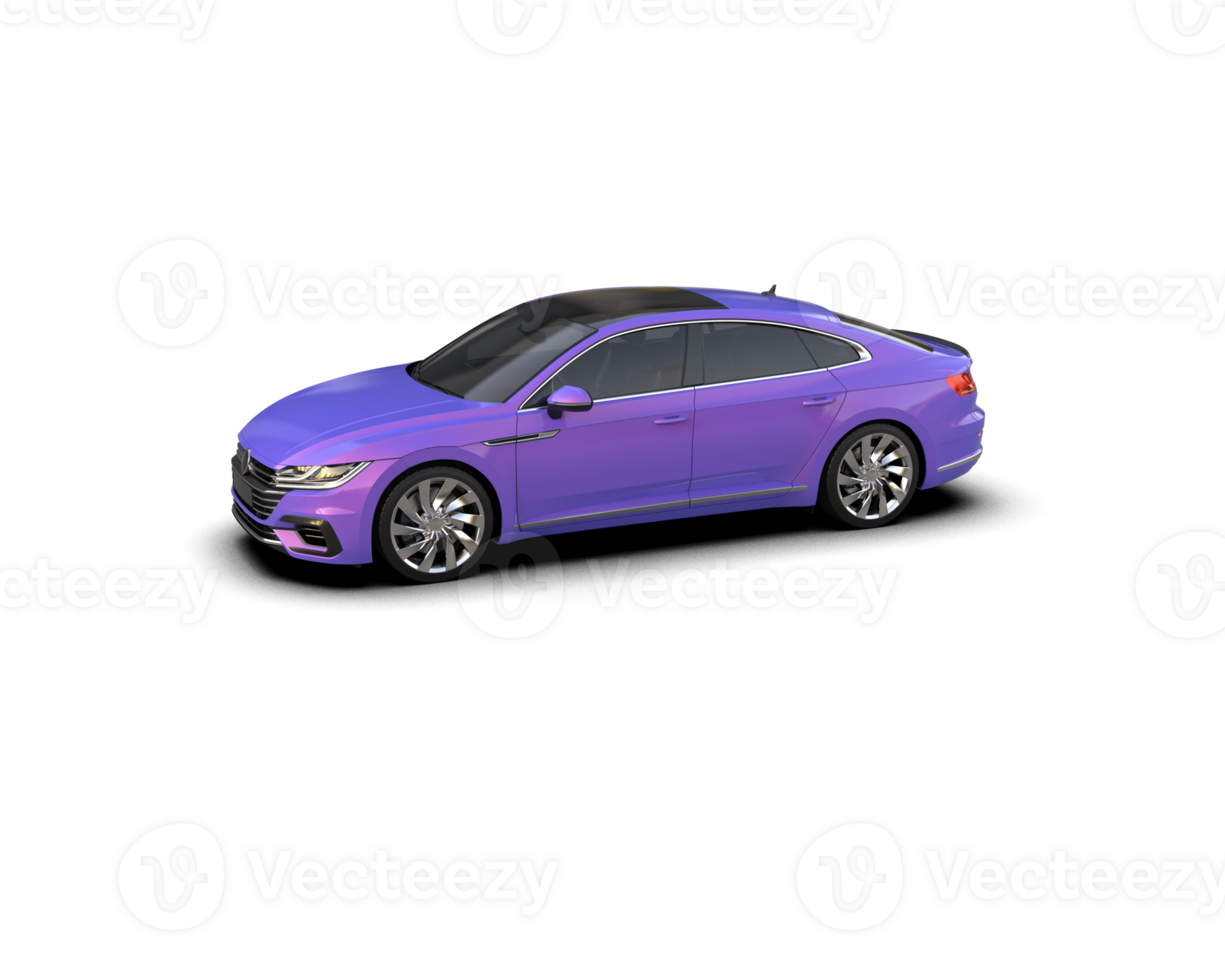 Modern car isolated on background. 3d rendering - illustration png