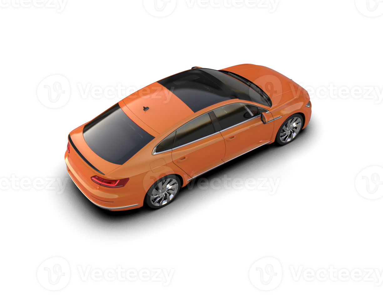 Modern car isolated on background. 3d rendering - illustration png