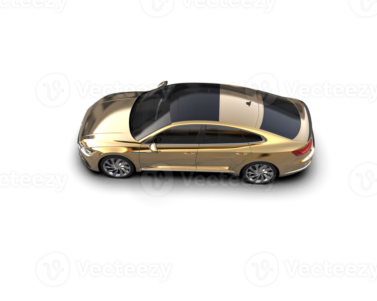 Modern car isolated on background. 3d rendering - illustration png