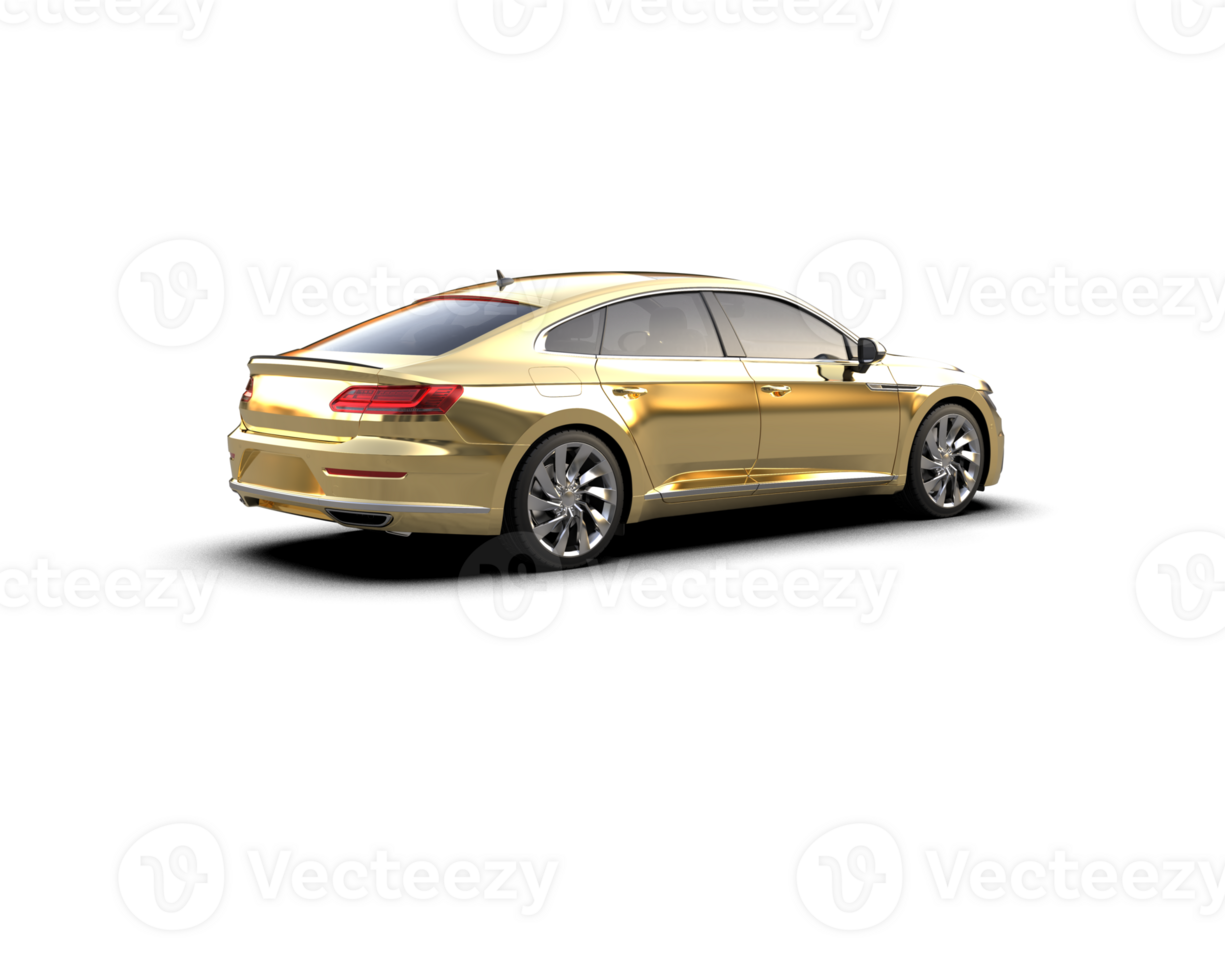 Modern car isolated on background. 3d rendering - illustration png