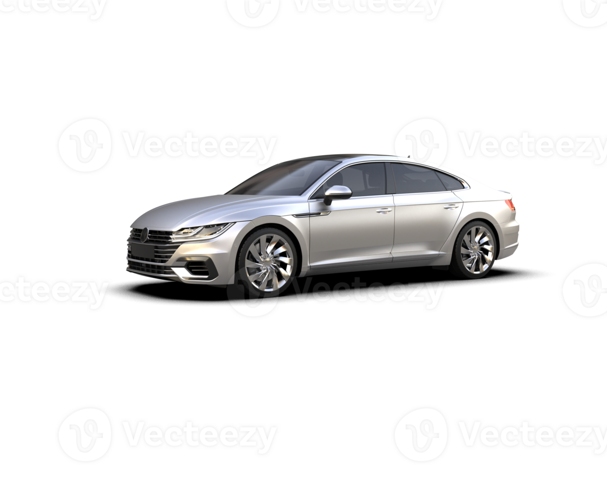 Modern car isolated on background. 3d rendering - illustration png