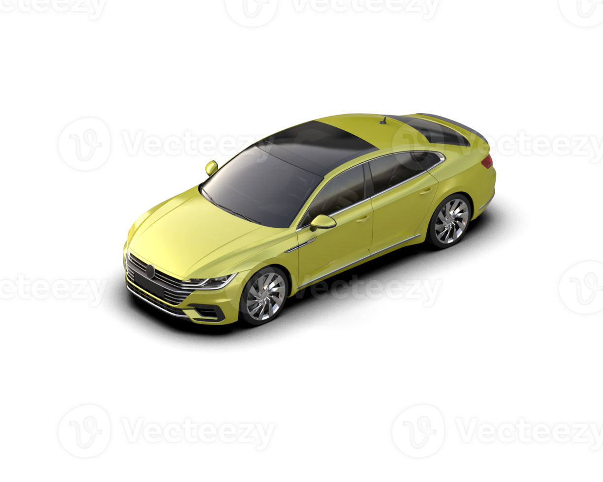 Modern car isolated on background. 3d rendering - illustration png