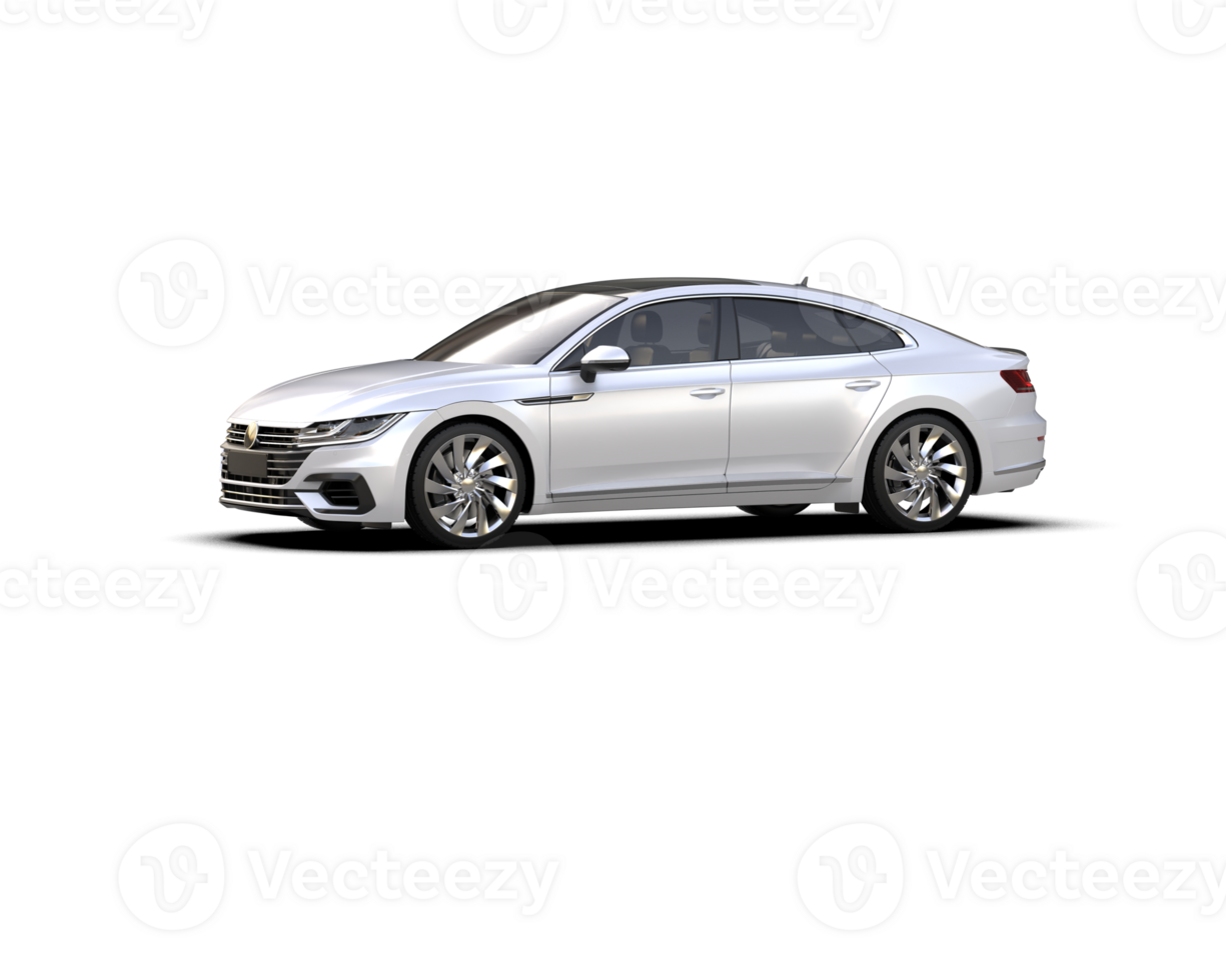 Modern car isolated on background. 3d rendering - illustration png