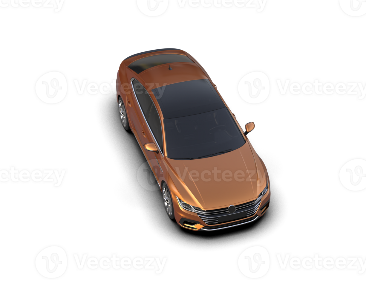 Modern car isolated on background. 3d rendering - illustration png