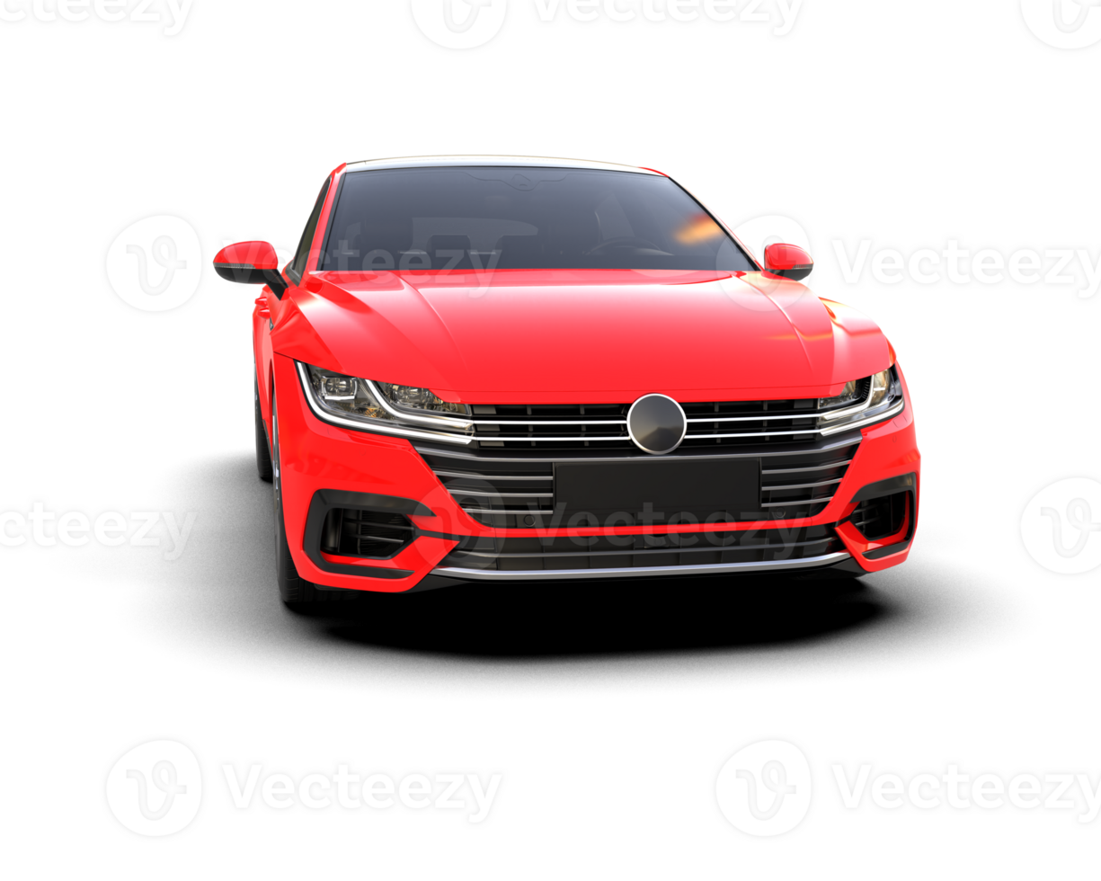 Modern car isolated on background. 3d rendering - illustration png
