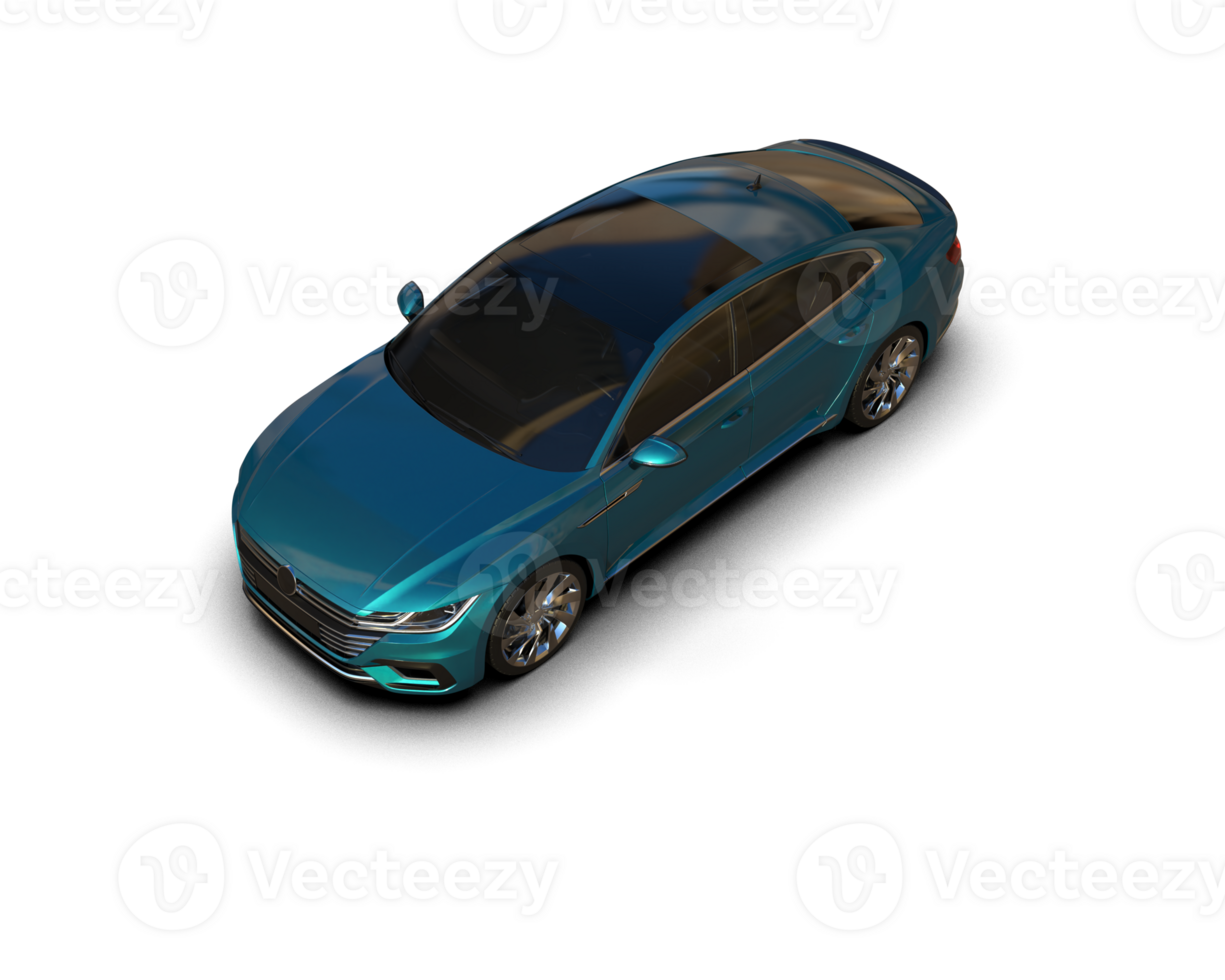 Modern car isolated on background. 3d rendering - illustration png