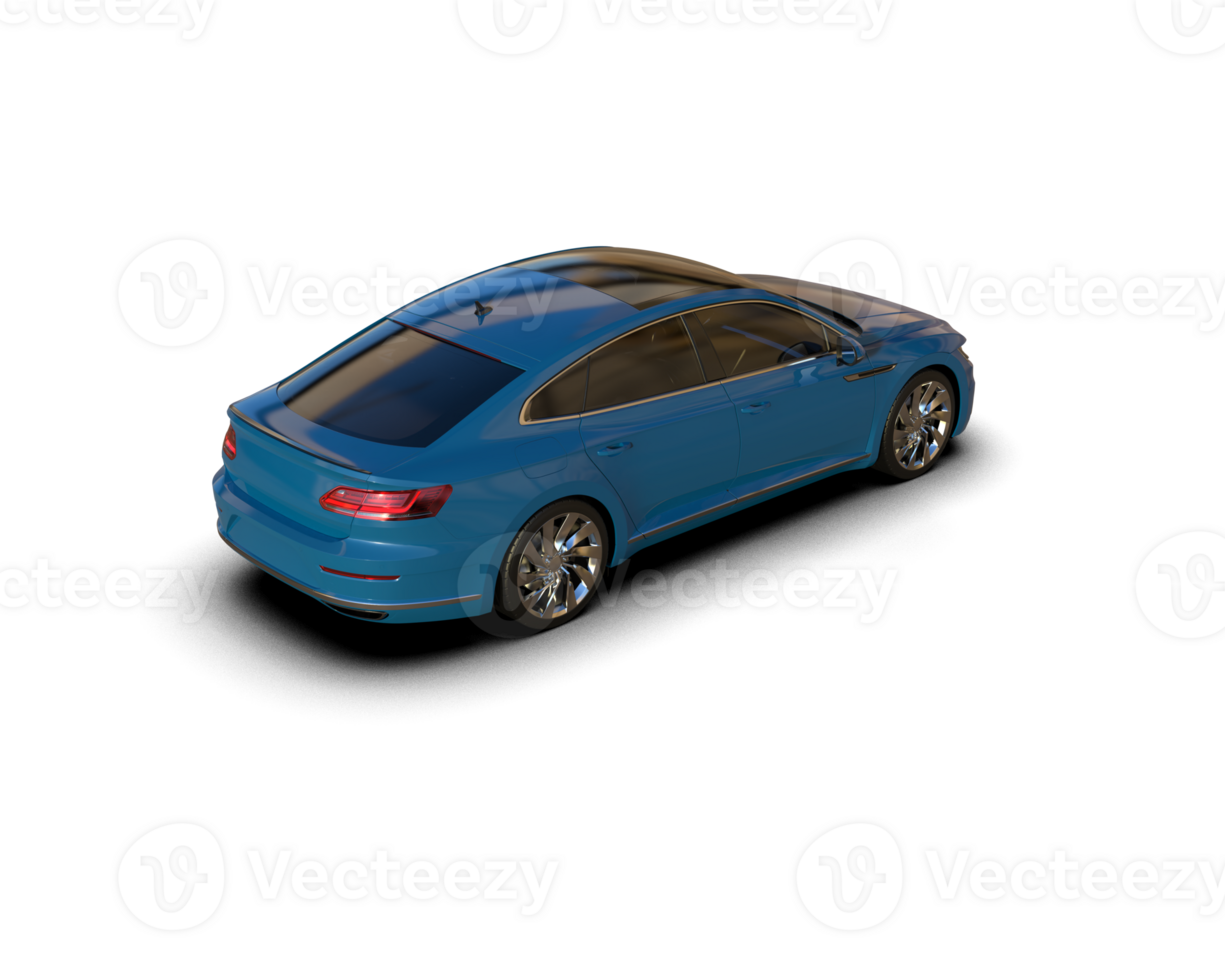 Modern car isolated on background. 3d rendering - illustration png